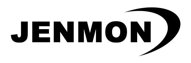 Logo of jenmon company in white background