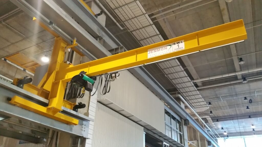 An image of a wall travelling jib crane for industrial use