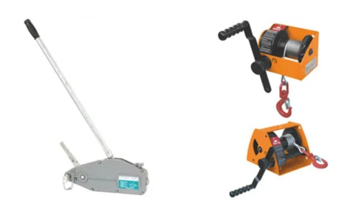 Photos of manual winches