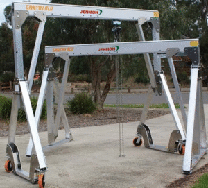 Jenmon portable gantry cranes outdoor
