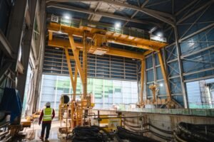 A big gantry crane from Jenmon indoor facility