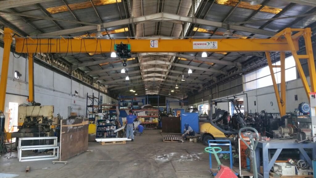 Gantry product inside a big warehouse facility