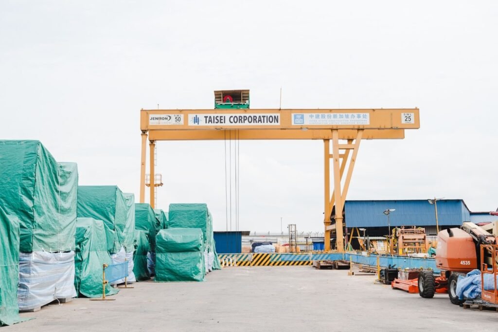 A big crane for outdoor operations